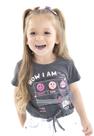 Blusa Manga Curta Infantil Mesclada Serelepe Blusa Manga Curta Infantil Mesclada Serelepe