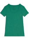 Blusa Manga Curta Malwee 1000050615 Feminina Canelada Viscose T. P/XGG