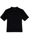Blusa Manga Curta Malwee 1000108542 Feminina Plus Size Canelada Viscose T. G1/G3