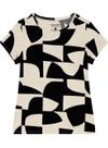 Blusa Manga Curta Malwee 1000129025 Feminina Estampada Viscolinho Stretch T. P/XGG
