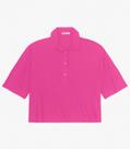Blusa Manga Curta Plus Size Secret Glam Rosa
