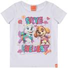 Blusa Manga Curta Skye Patrulha Branca - Malwee