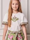 Blusa Manga Evasê Faixas Minnie Forest Animê