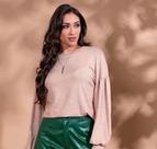 Blusa manga franzida