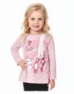 Blusa Manga Longa Algodão Ballet Bailarina Nº 1 Ao 3