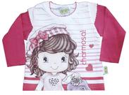 Blusa Manga Longa Bebê Infantil Princesa P Ao G