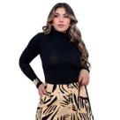 Blusa Manga Longa Cacharrel Casual Lisa Viscolycra