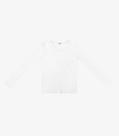 Blusa Manga Longa Canelada Básica Rovitex Branco Blusa Manga Longa Canelada Básica Rovitex Branco