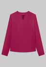 Blusa Manga Longa Com Recorte V Decote Lunender 67447 Blusa Manga Longa Com Recorte V Decote Lunender 67447