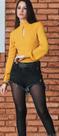 Blusa manga longa decote gota Tendenza