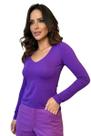 Blusa Manga Longa Decote V
