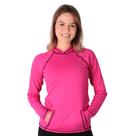 Blusa manga longa e capuz pink