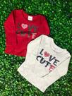 Blusa Manga Longa Fem Love Cute Diversos Blusa Manga Longa Fem Love Cute Diversos