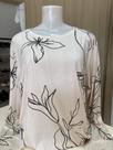 Blusa manga longa feminina florida
