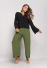 Blusa Manga Longa Flare Viscolinho Preto Salvatore