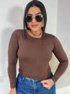 Blusa Manga Longa Gola Redonda
