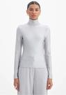 Blusa Manga Longa Gola Shine Cinza- ( 502BL006486)-P