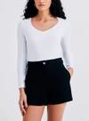 Blusa Manga Longa Hering 4D8A Feminina Gola V Algodão (Antiga 02J5) T. P/EXG