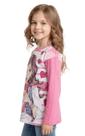 Blusa Manga Longa Infantil Detalhes Renda Linda Nº 4 Ao 10
