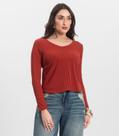 Blusa Manga Longa Infinita Cor Laranja