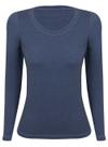 Blusa Manga Longa Lupo Loba 45138-001 Feminina Cotton Algodão T. P/GG