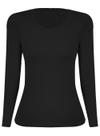 Blusa Manga Longa Lupo Loba 45138-001 Feminina Cotton Algodão T. P/GG