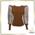 Blusa Manga Longa Lurex