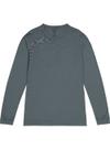 Blusa Manga Longa Malwee 1000006658 Masculina Punhos Algodão T. P/XGG