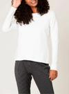 Blusa Manga Longa Malwee 1000026302 Feminina Decote Redondo Algodão T. P/XGG