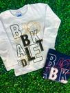 Blusa Manga Longa Masc Estampa Letras