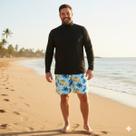 Blusa Manga Longa Masculina Plus Size Proteção Solar Gola Alta Cacharrel Gola Alta Plus Size
