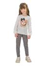Blusa Manga Longa Menina Urso Laço Malha Comfy Off