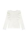 Blusa Manga Longa Off White Babadinhos Somni Blusa Manga Longa Off White Babadinhos Somni