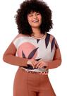 Blusa manga longa plus size estampada lunender 65156 Blusa manga longa plus size estampada lunender 65156