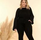 Blusa Manga Longa Plus Size