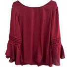 Blusa Manga Longa Renda Bordô da Aladiah - Tam GG