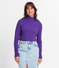 Blusa Manga Longa Ribana Canelada Rovitex Roxo Blusa Manga Longa Ribana Canelada Rovitex Roxo