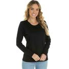 Blusa Manga Longa Segunda Pele Preta