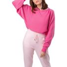 Blusa Manga Longa Tricot Rosa Das Gurias