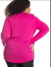 Blusa Manga Longa Visco Tricot Secret Glam - Rovitex Plus Size