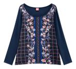 Blusa Manga Longa Viscolycra Malwee Wee Plus Size Ref: 65779