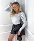 Blusa mangas bufantes