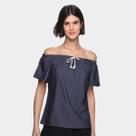 Blusa Marialicia Ombro A Ombro Lisa Feminina Blusa Marialicia Ombro A Ombro Lisa Feminina