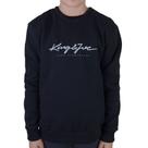 Blusa Masculina infantil KingJoe Moletom Logomania Preta MO1000