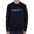Blusa Masculina Juvenil KingJoe Moletom Logomania Preta MO1000