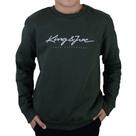 Blusa Masculina JuvenilKingJoe Moletom Logomania Verde MIlitar MO1000