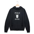 Blusa Masculino Moletom Preto Versatil Uso Diario Esportivos Polo Venture