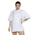 Blusa Max T-Shirt em Algodão Bella Fiore Gola Alta Oversized Blogueira Moda Casual Blusa Max T-Shirt em Algodão Bella Fiore Gola Alta Oversized Blogueira Moda Casual