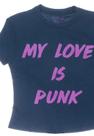 Blusa MC My Love is Punk Azul Marinho Mini Us