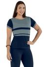 Blusa Meia Manga Listradora Juanna - Conforto e Estilo Blusa Meia Manga Listradora Juanna - Conforto e Estilo
